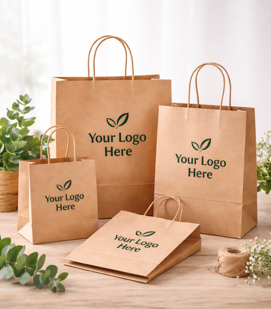 Custom printed kraft paper bag